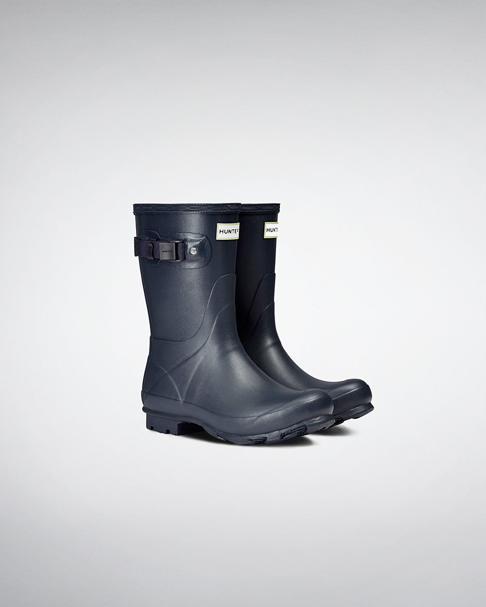 Women Hunter Norris Field | Short Rain Boots Navy | NZ-96753-OQBR